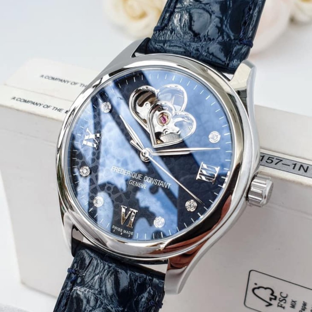 Frederique Constant 36mm Crocodile Leather Watch